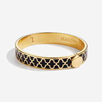 Halcyon Days Bangle - Agama - Black & Gold
